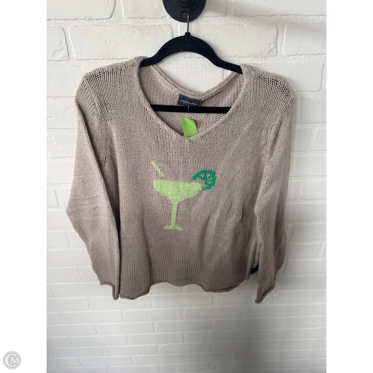 Sweater By Wooden Ships In Tan & Yellow, Size: S