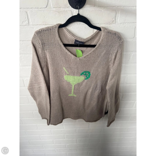 Sweater By Wooden Ships In Tan & Yellow, Size: S