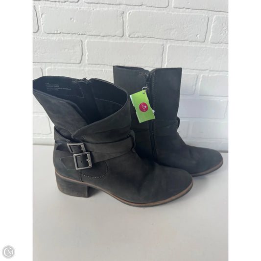 Boots Mid-calf Flats By Korks In Grey, Size: 9.5