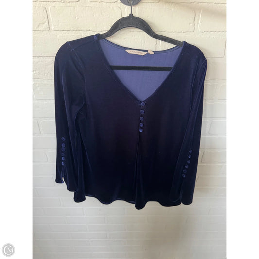 Top Long Sleeve By Soft Surroundings In Blue, Size: Xs