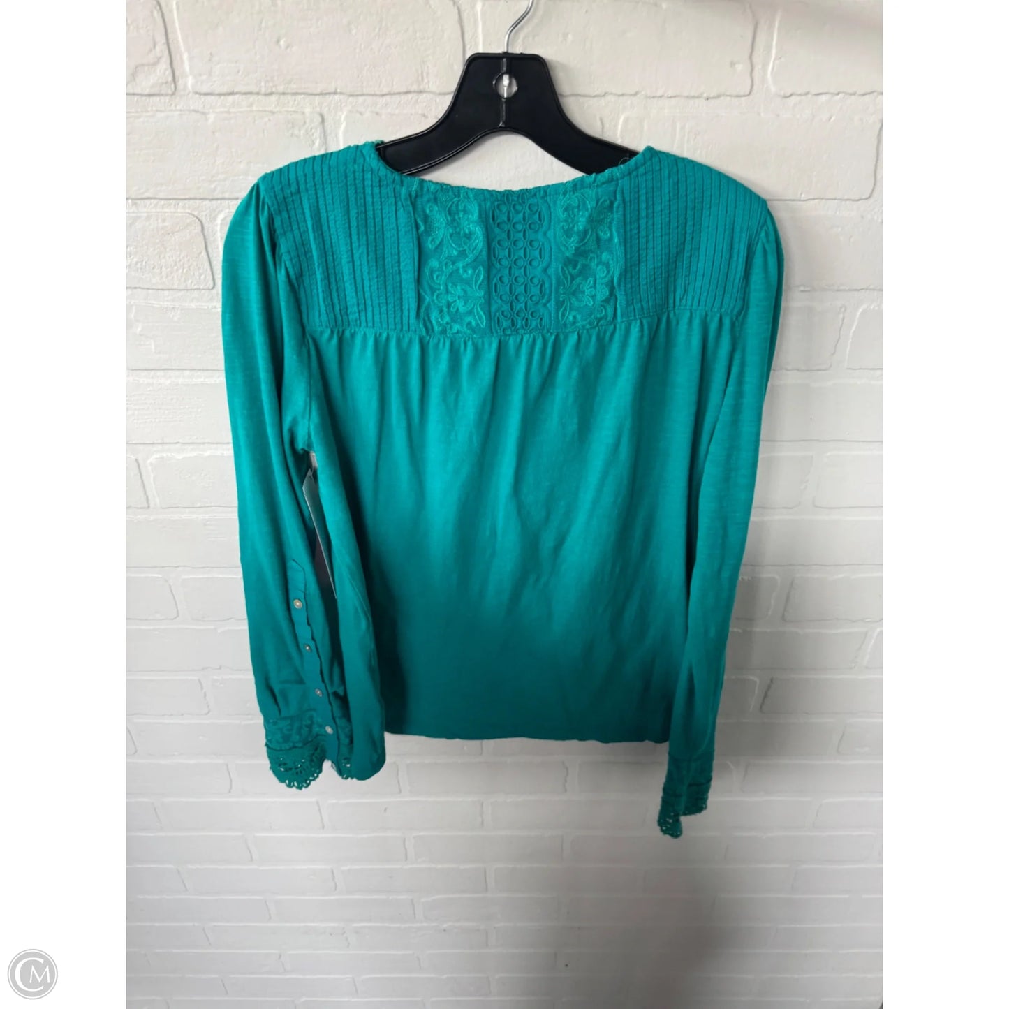 Top Long Sleeve By Soft Surroundings In Teal, Size: Xs