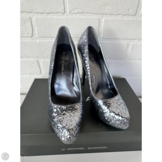 Shoes Heels Stiletto By Michael Shannon In Silver, Size: 7.5