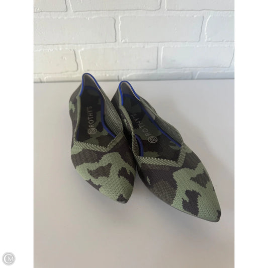 Shoes Flats By Rothys In Camouflage Print, Size: 10.5