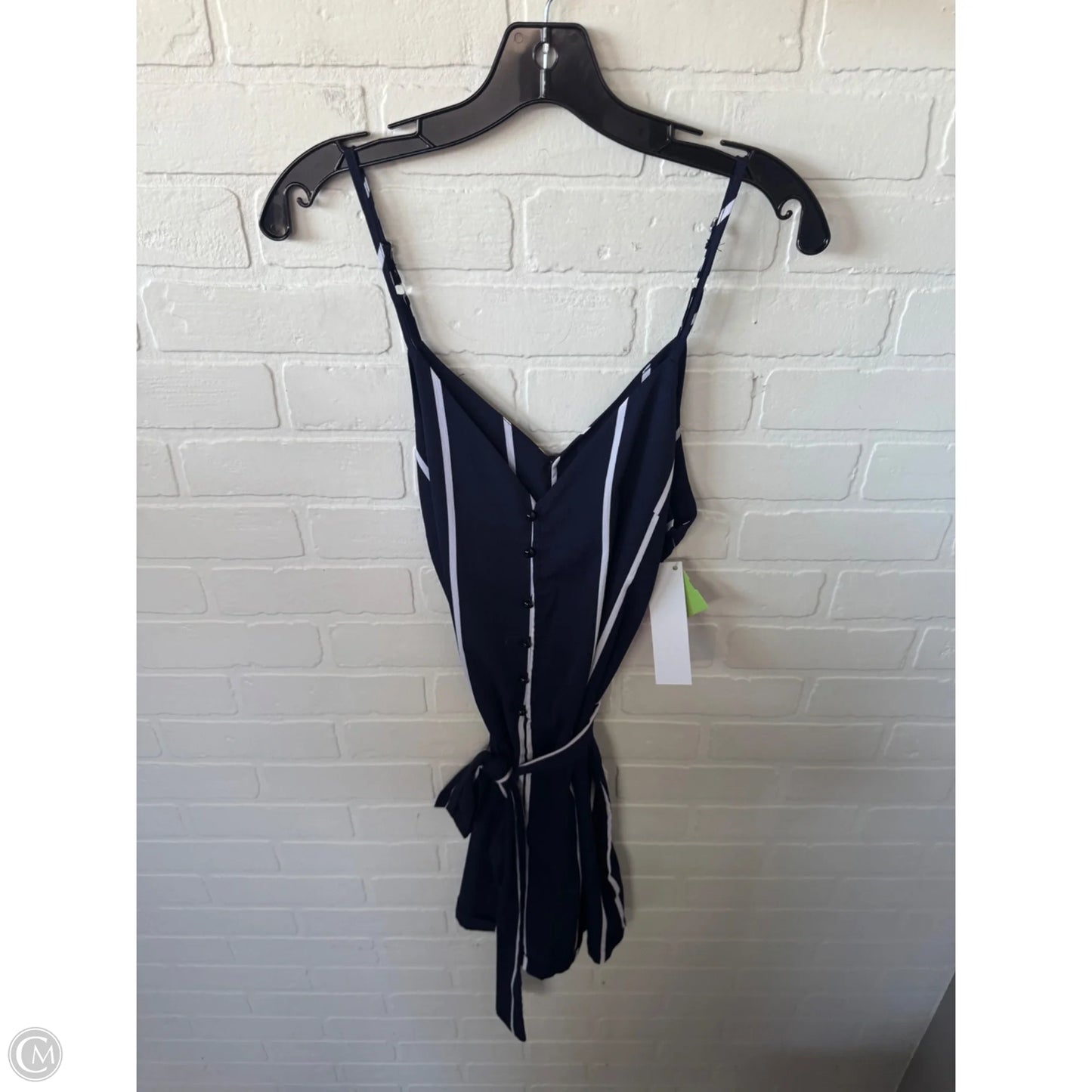 Romper By Cmf In Blue & White, Size: S