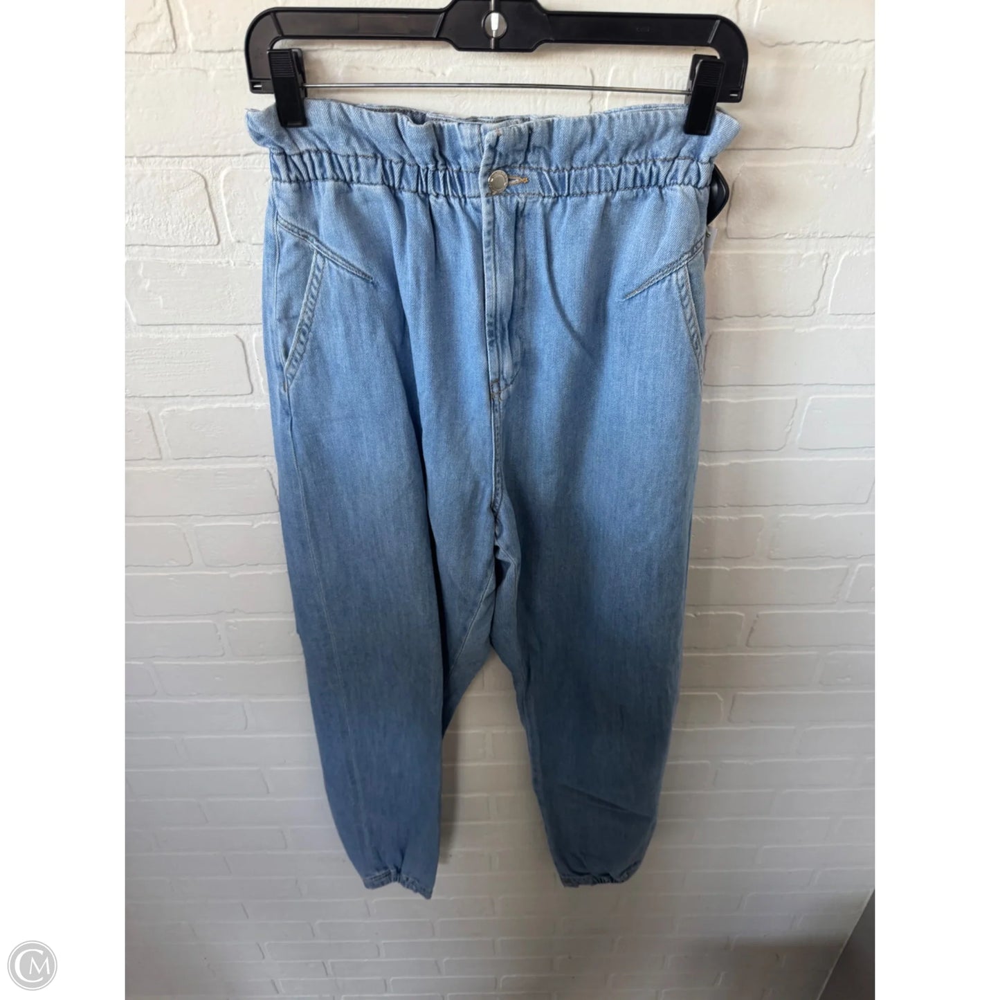 Jeans Straight By Zara In Blue Denim, Size: 4