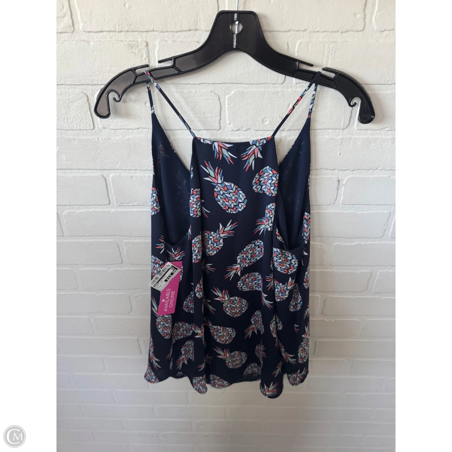 Blouse Sleeveless By Loft In Blue & Pink, Size: M