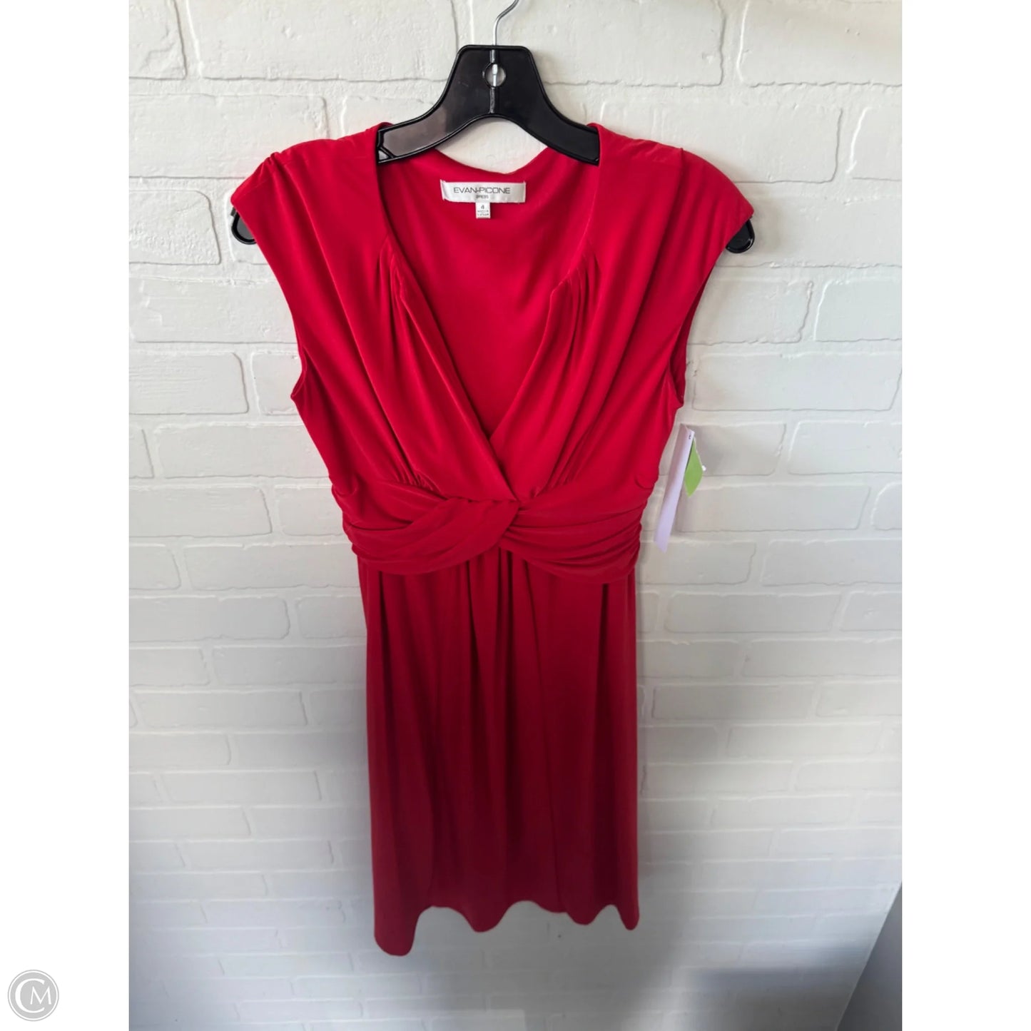 Dress Party Midi By Evan-picone In Red, Size: S