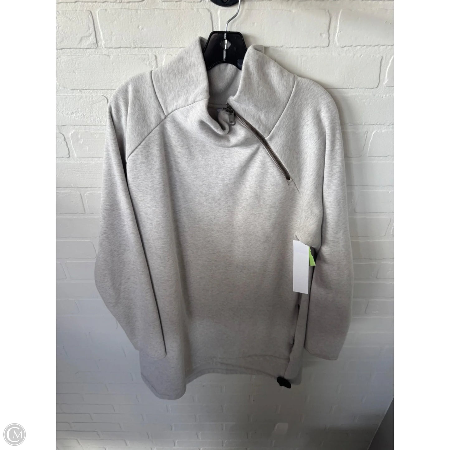 Athletic Sweatshirt Collar By Athleta In Cream & Tan, Size: Xl