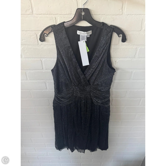 Dress Party Midi By Maggy London In Black & Silver, Size: M