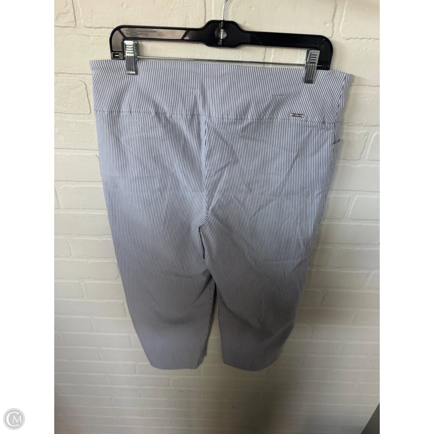 Capris By Sc & Co In Blue & White, Size: 16