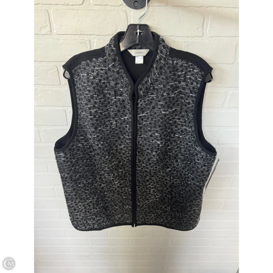 Vest Other By Cj Banks In Black & Silver, Size: 2x