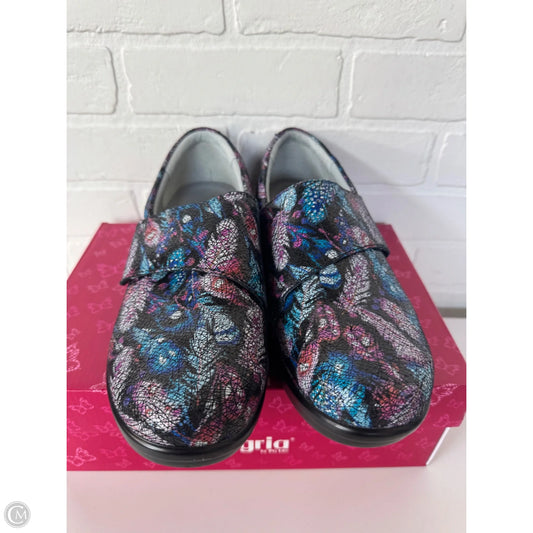 Shoes Flats By Alegria In Black & Blue, Size: 10.5