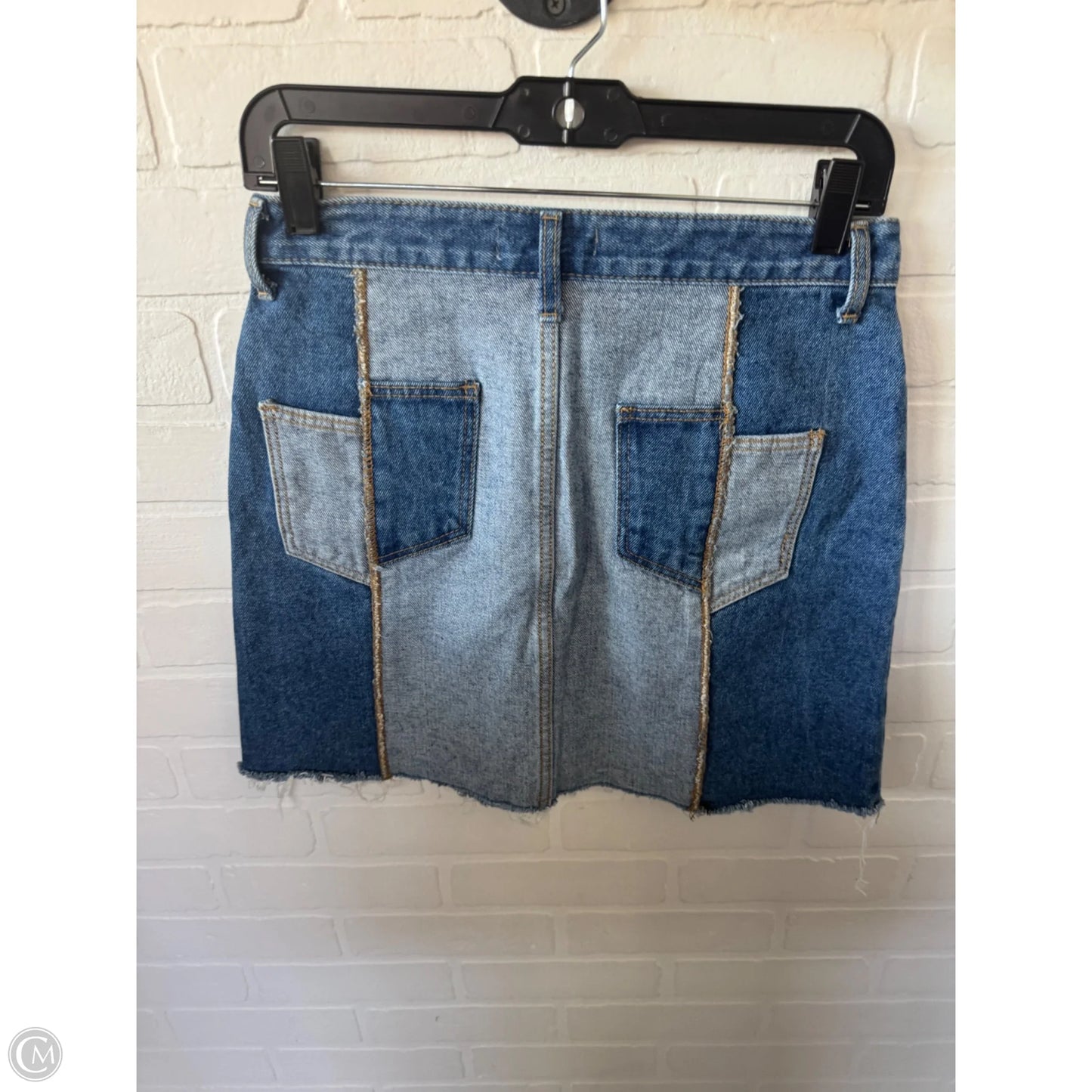 Skirt Mini & Short By Clothes Mentor In Blue Denim, Size: 8
