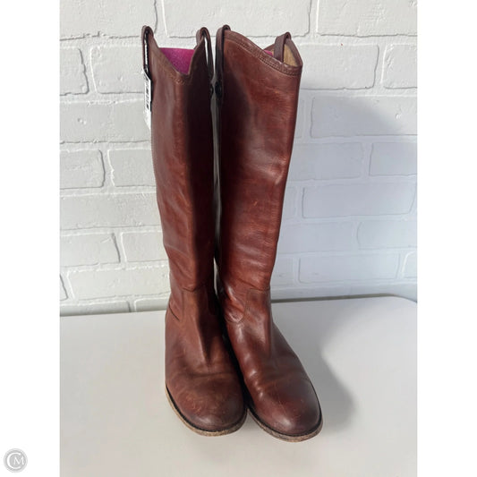 Boots Designer By Frye In Brown, Size: 9