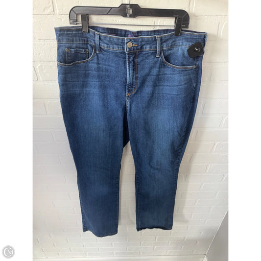 Jeans Boot Cut By Not Your Daughters Jeans In Blue Denim, Size: 18