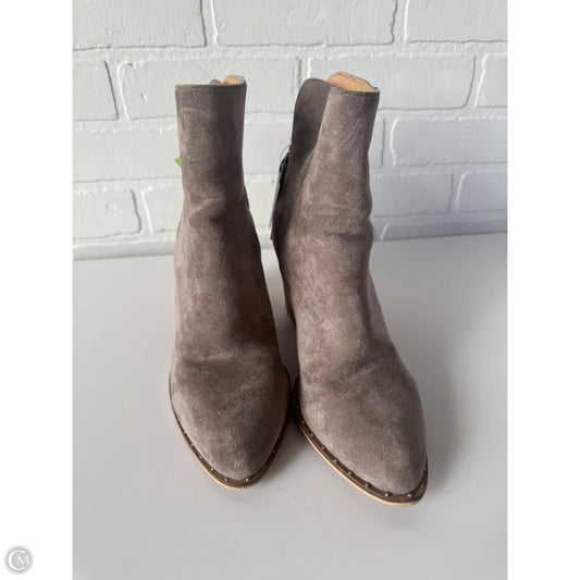 Boots Ankle Heels By Cmb In Taupe, Size: 8