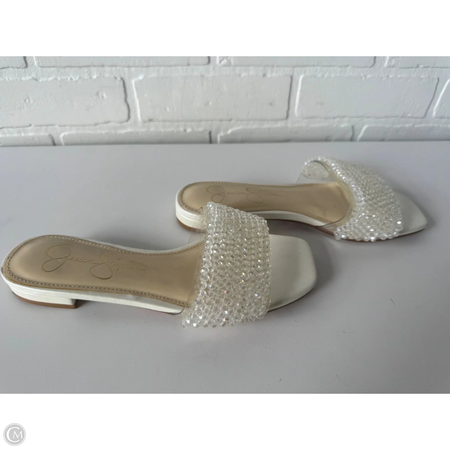 Sandals Flats By Jessica Simpson In White, Size: 6