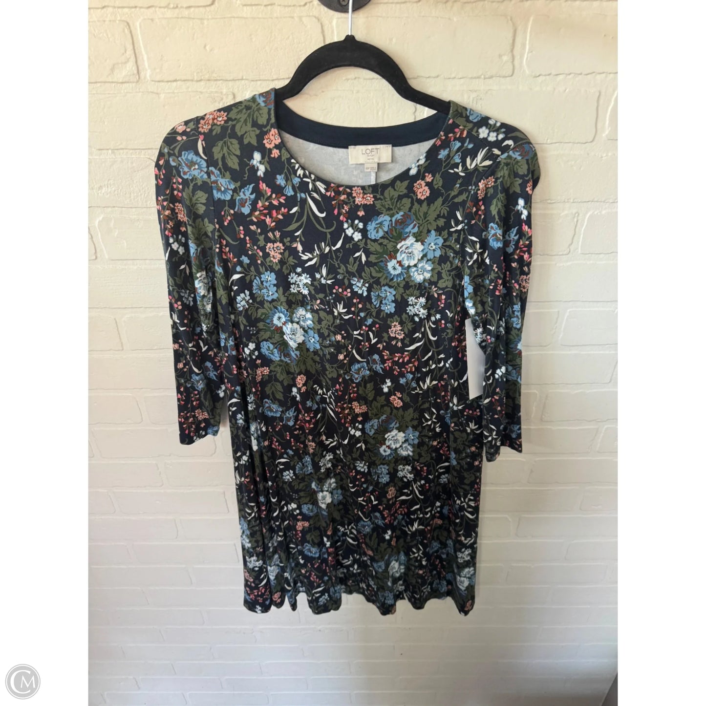 Dress Casual Short By Loft In Blue & Green, Size: Xsp