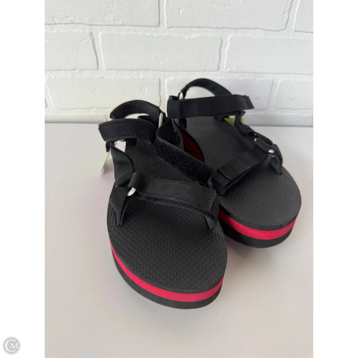 Sandals Sport By Teva In Black & Red, Size: 9