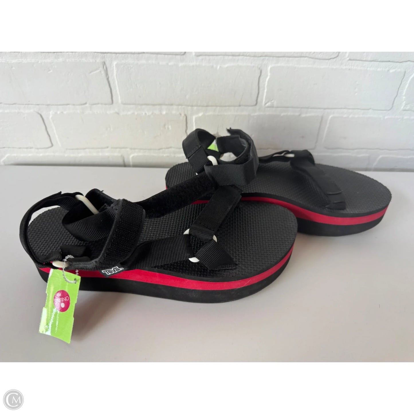 Sandals Sport By Teva In Black & Red, Size: 9