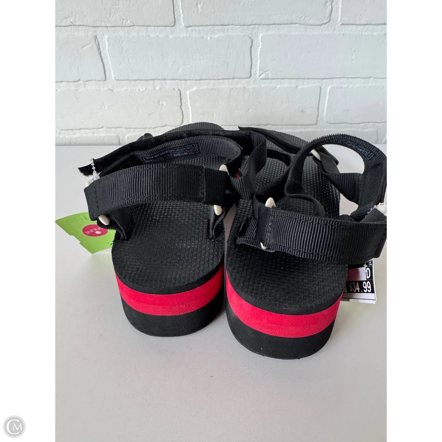 Sandals Sport By Teva In Black & Red, Size: 9