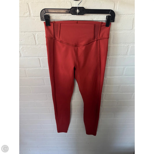 Athletic Leggings By Fabletics In Orange, Size: 0