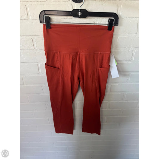 Athletic Capris By Ododos In Orange, Size: 4