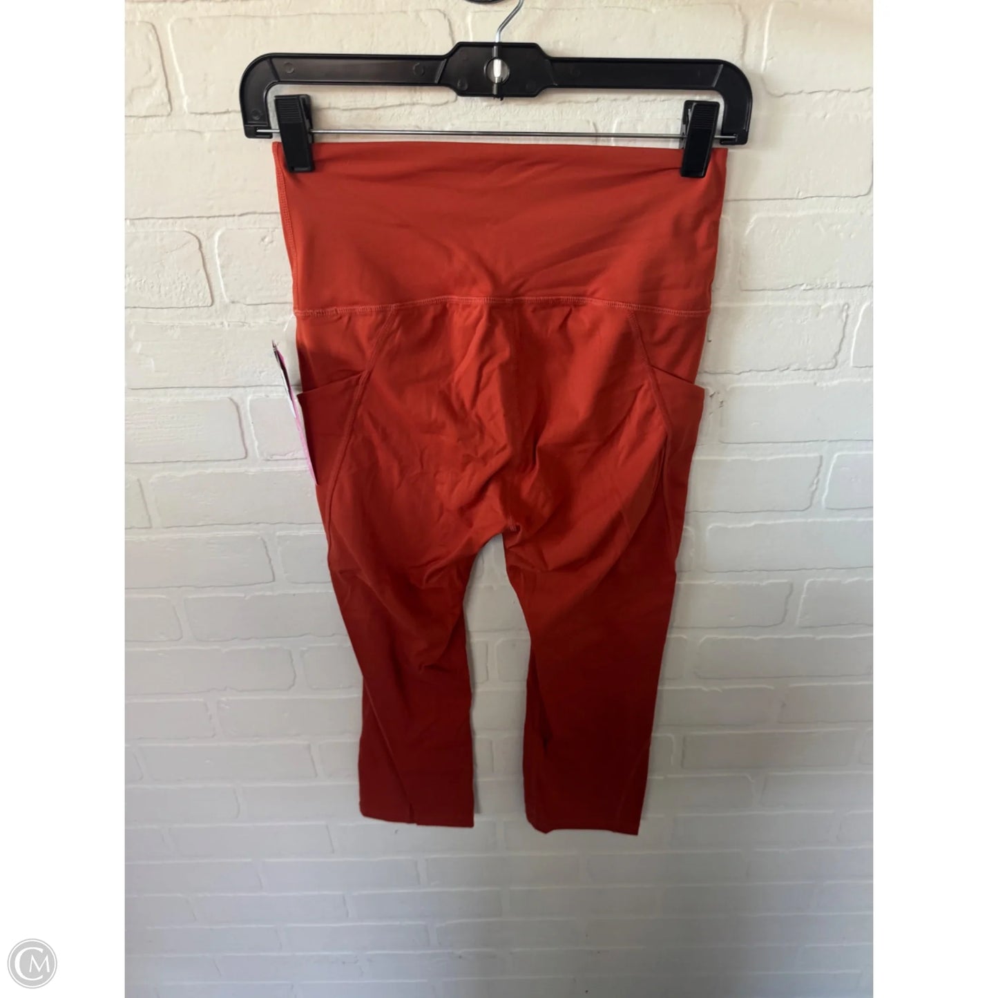 Athletic Capris By Ododos In Orange, Size: 4