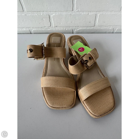 Sandals Heels Block By Dolce Vita In Cream, Size: 8