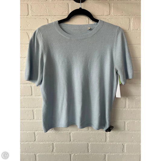 Sweater Short Sleeve By Vince In Blue, Size: Xl