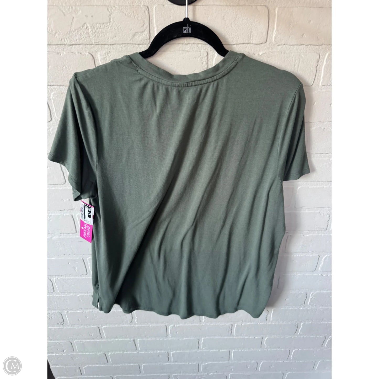 Top Short Sleeve Basic By Gap In Green, Size: L