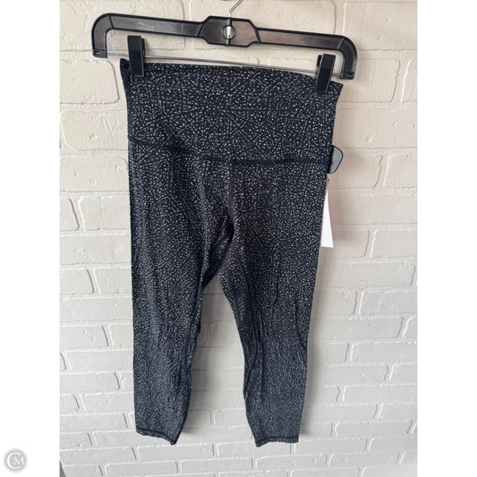 Athletic Leggings By Lululemon In Black & White, Size: 4