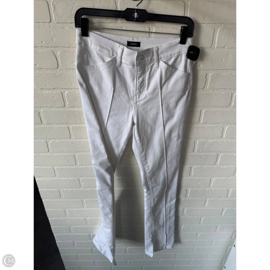 Jeans Straight By Express In White Denim, Size: 6