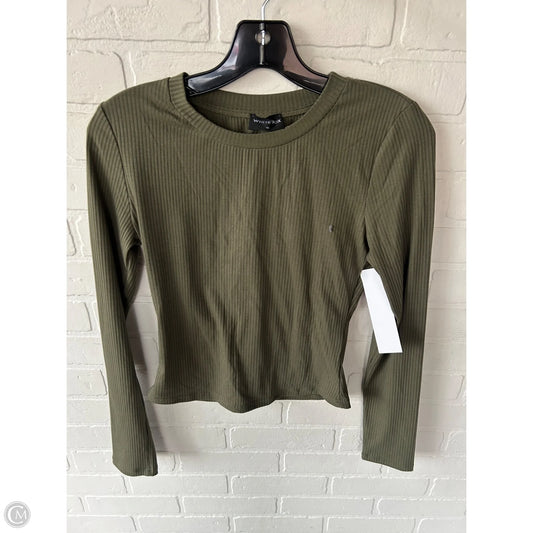 Top Long Sleeve Basic By White Fox In Green, Size: M