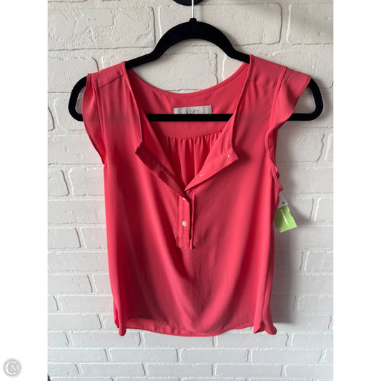 Blouse Sleeveless By Loft In Coral, Size: S