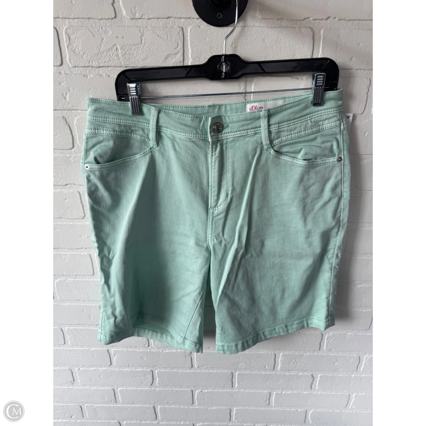 Shorts By Cmc In Green Denim, Size: 12