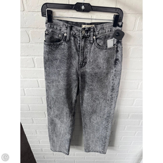 Jeans Straight By Madewell In Black Denim, Size: 2