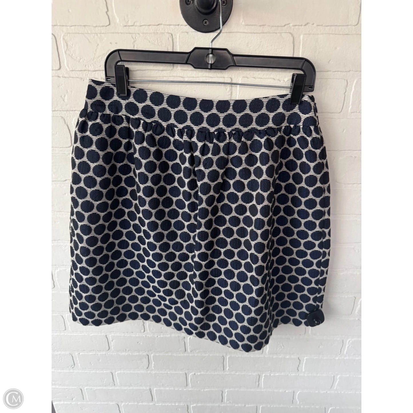Skirt Designer By Kate Spade In Black & Blue, Size: 12