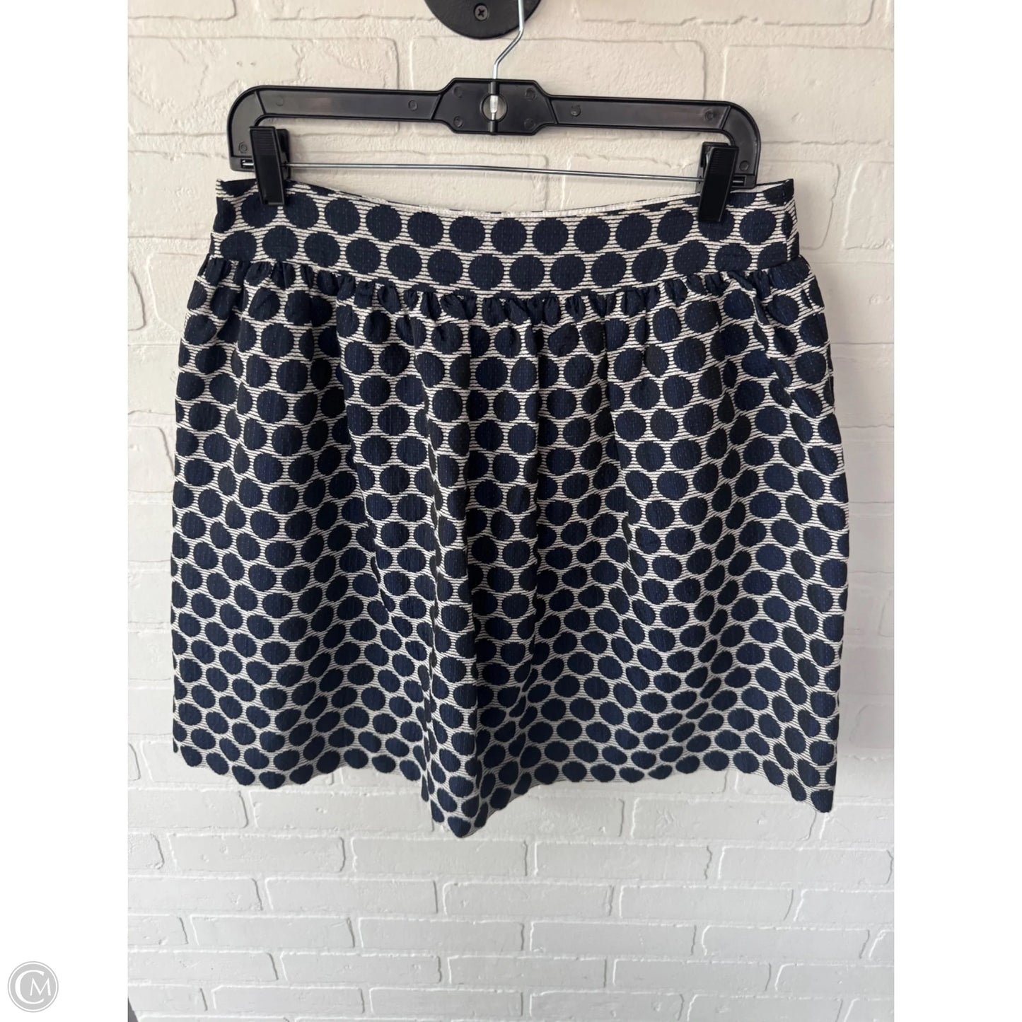 Skirt Designer By Kate Spade In Black & Blue, Size: 12