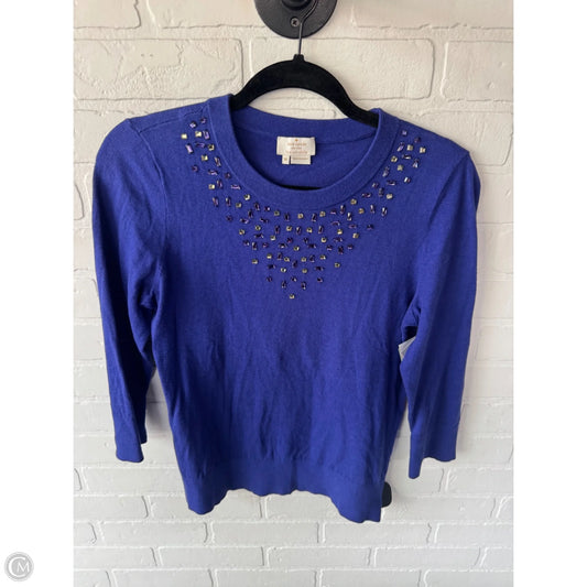 Sweater Designer By Kate Spade In Blue & Purple, Size: M