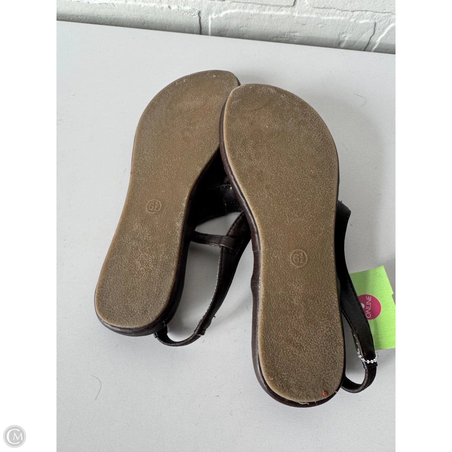Sandals Flats By Mossimo In Brown, Size: 6.5