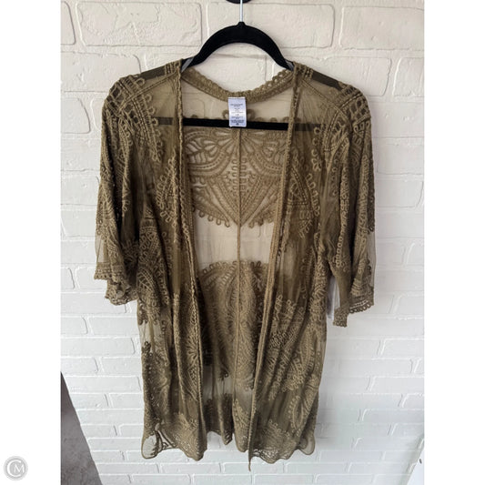 Kimono By Clothes Mentor In Green, Size: L