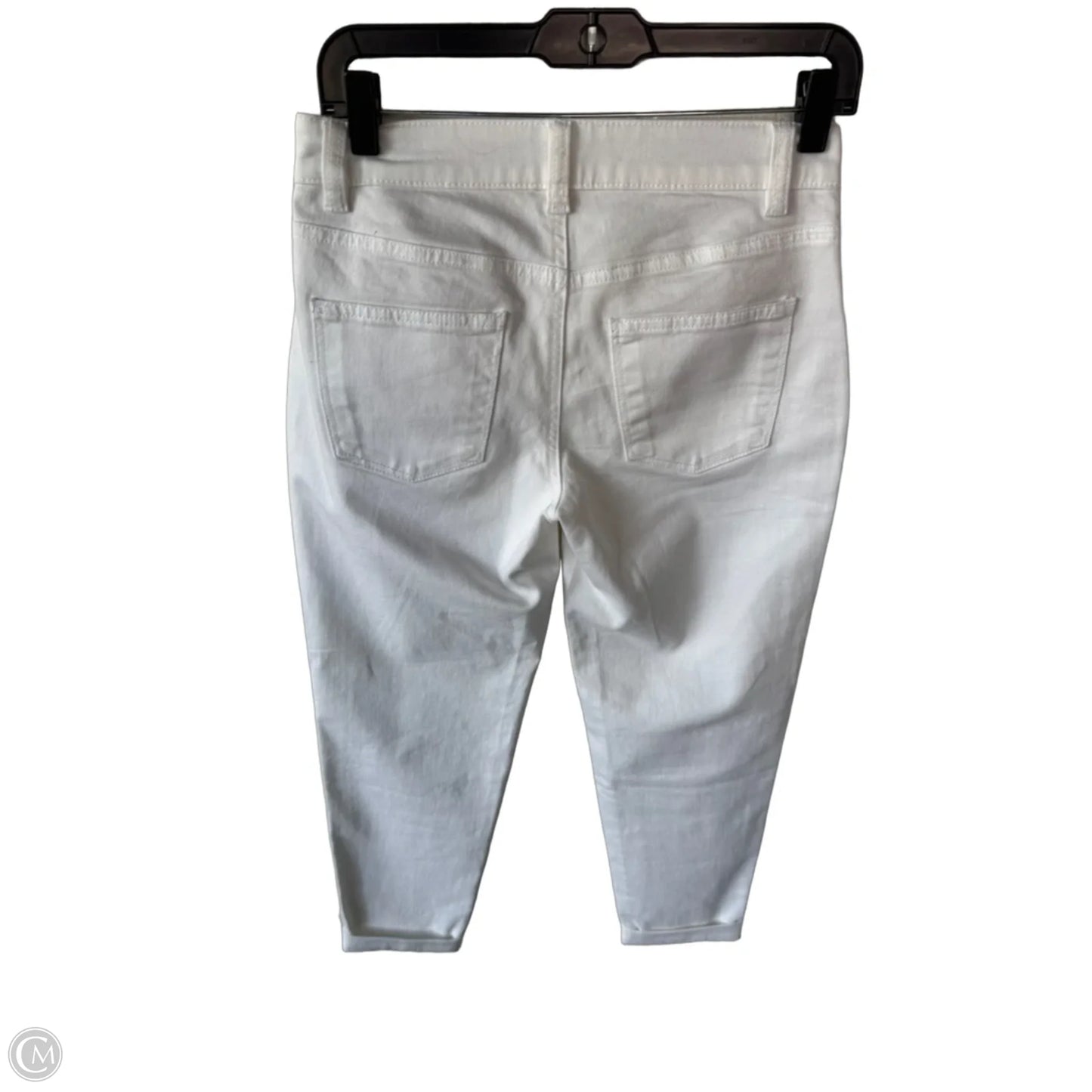 Jeans Boyfriend By Talbots In White Denim, Size: 2