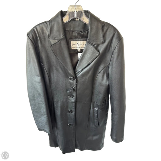 Coat Leather By Cmc In Black, Size: M