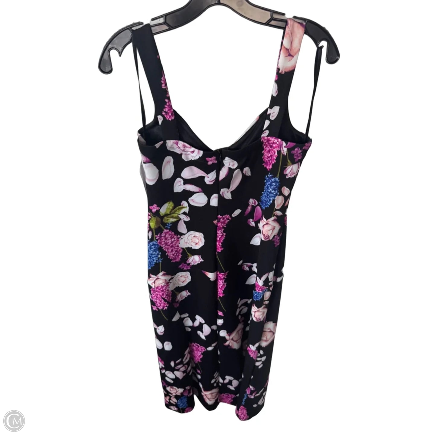 Dress Party Midi By En Focus In Black & Pink, Size: M