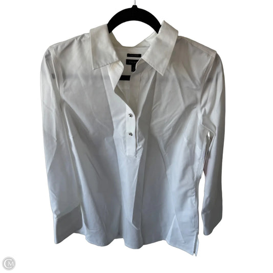 Blouse Long Sleeve By Talbots In White, Size: M