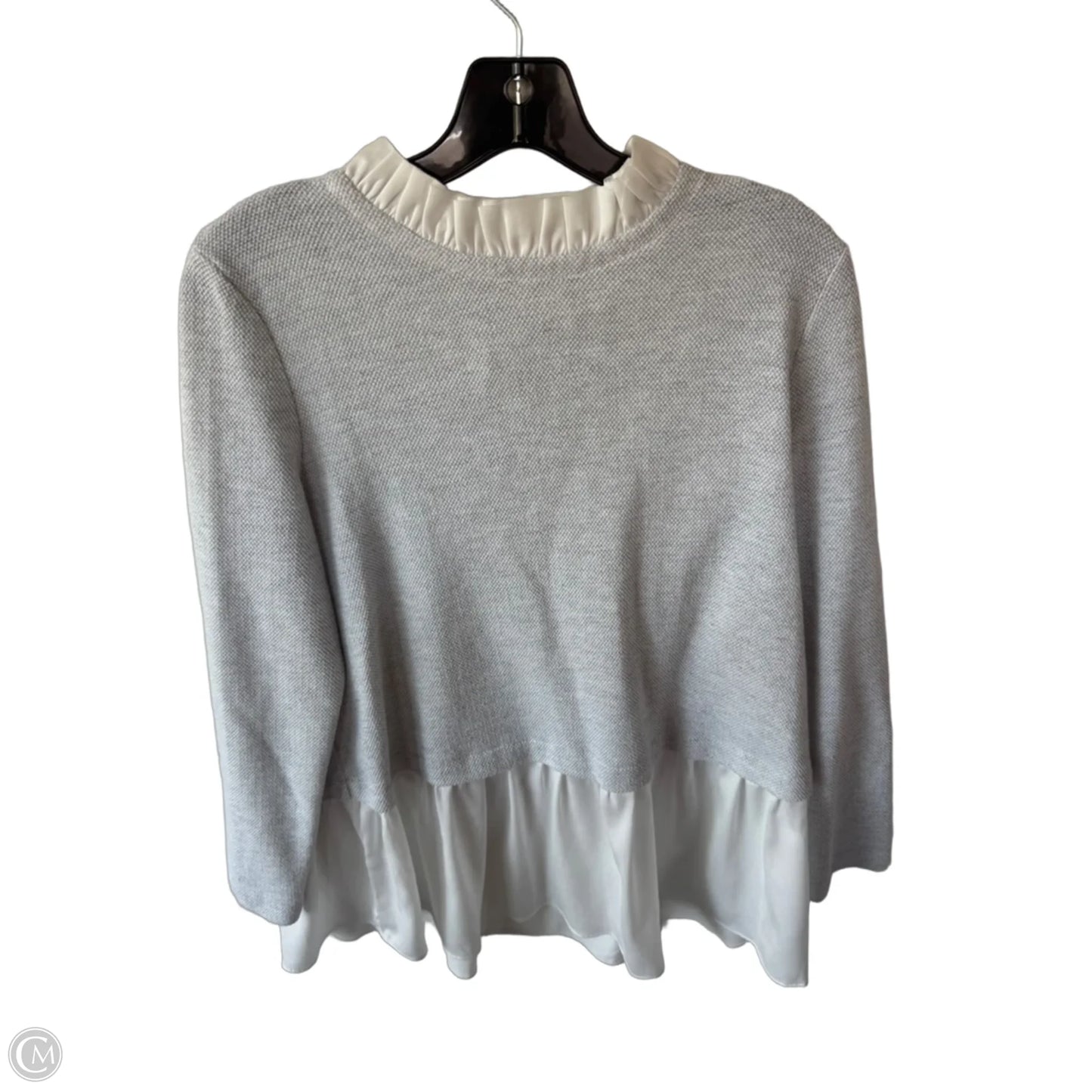 Sweater By Beachlunchlounge In Grey & White, Size: M