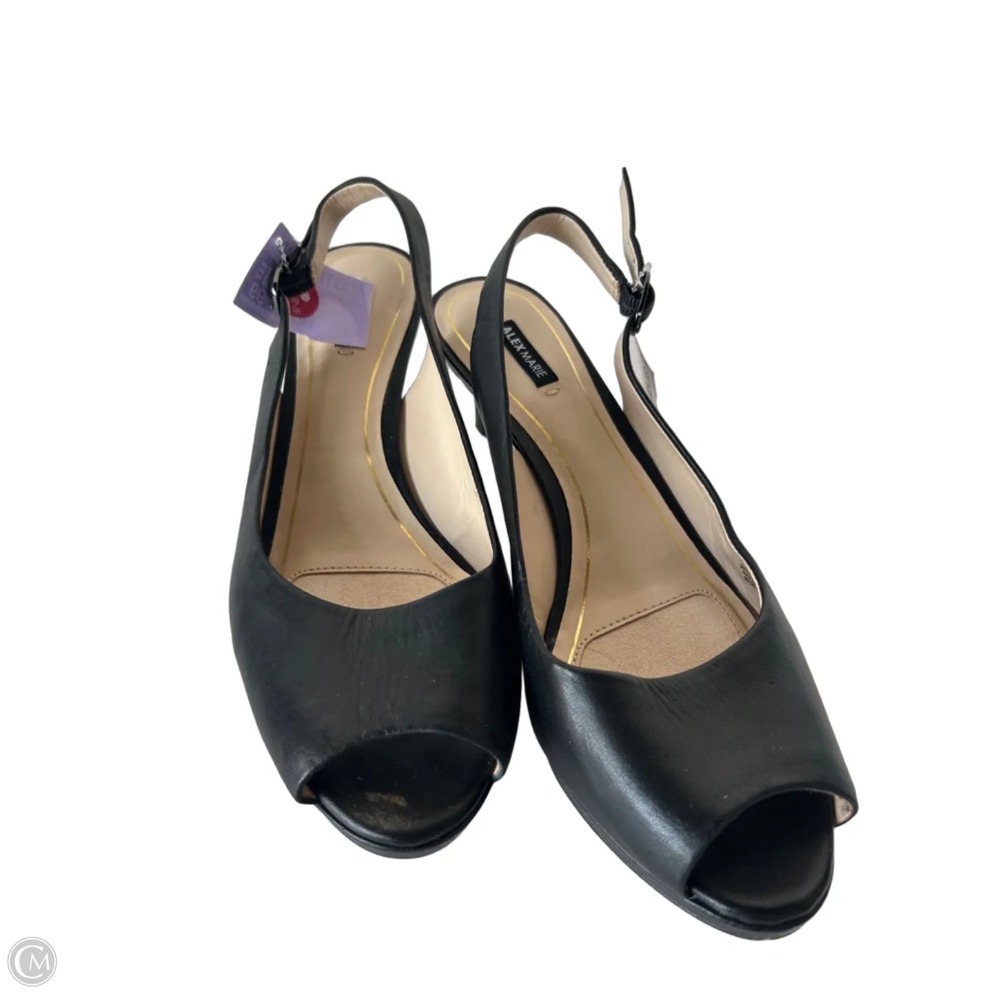 Sandals Heels Kitten By Alex Marie In Black, Size: 9.5