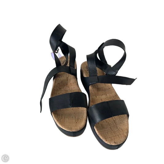 Sandals Flats By Kork Ease In Black, Size: 9