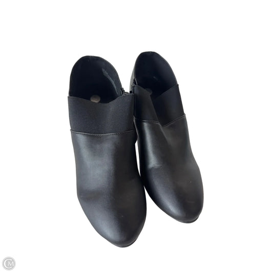 Boots Ankle Heels By Dressbarn In Black, Size: 9